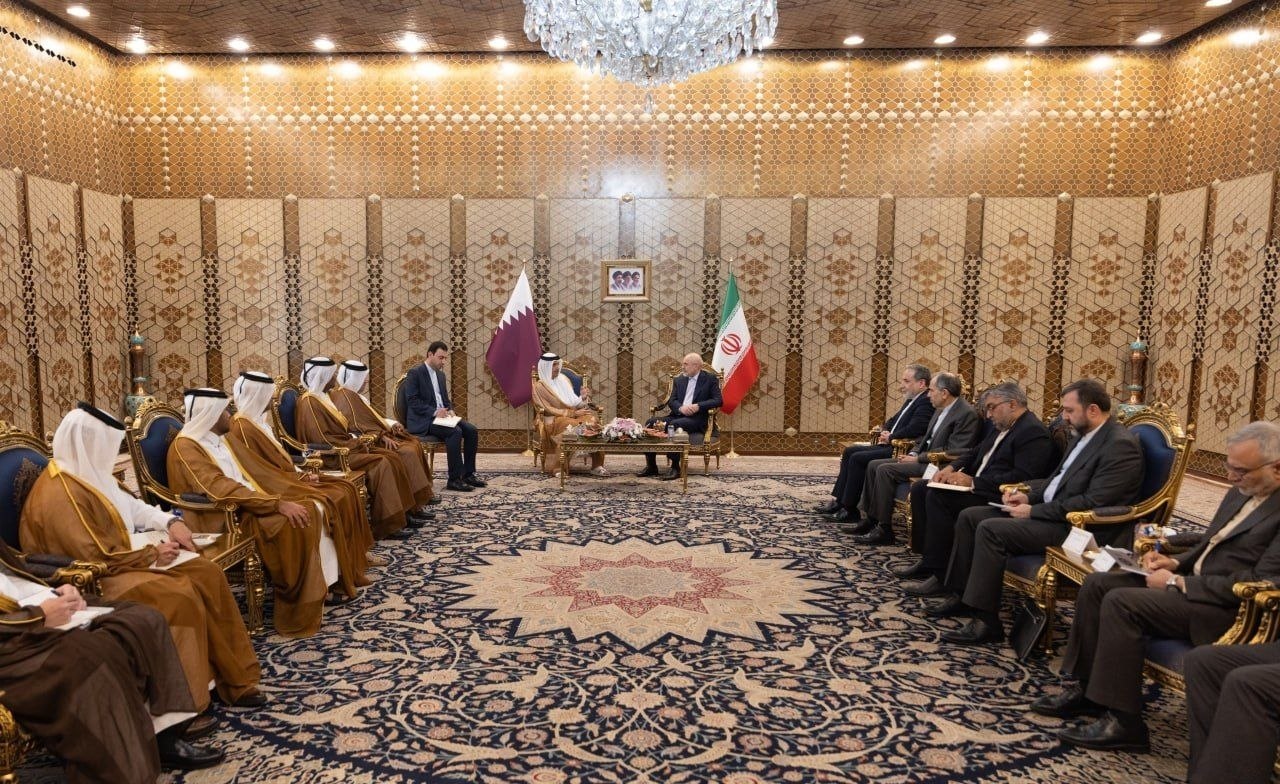 دیدار وزیر خارجه قطر با قالیباف