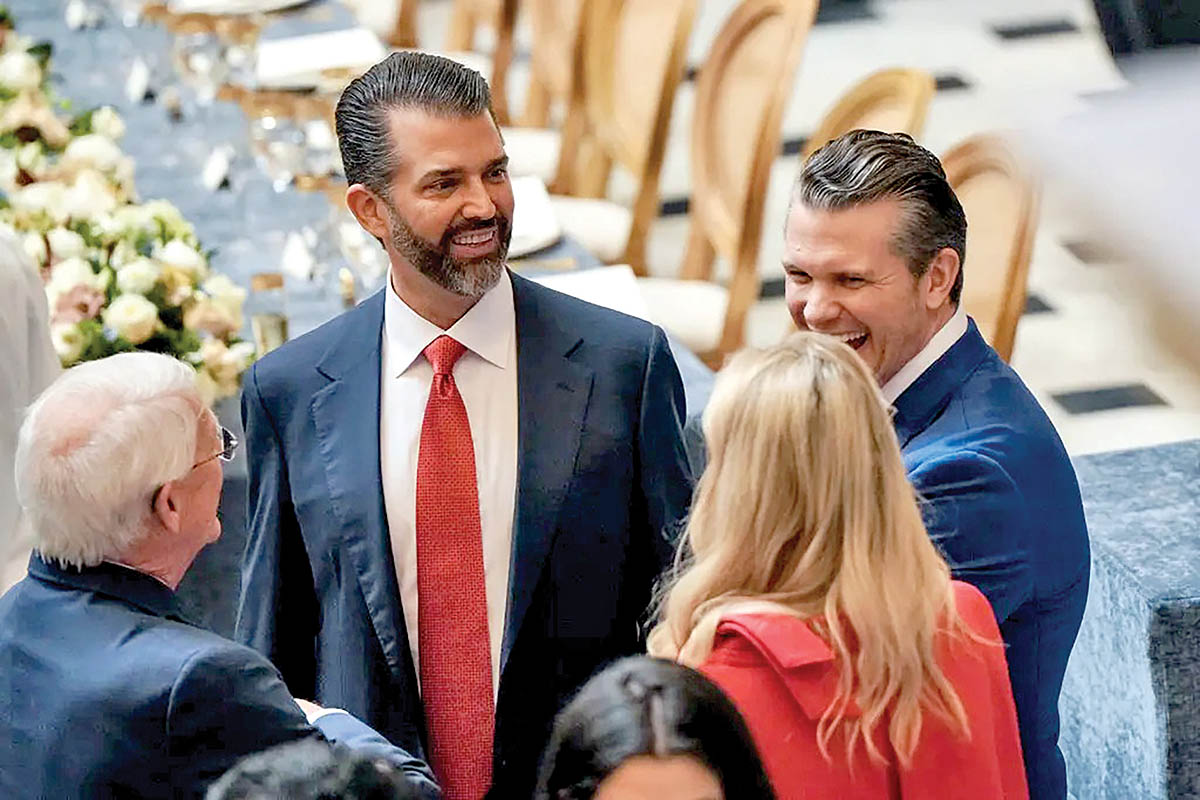 Donald Trump Jr. has been an important and unusually vocal ally of Defense Secretary Pete Hegseth copy