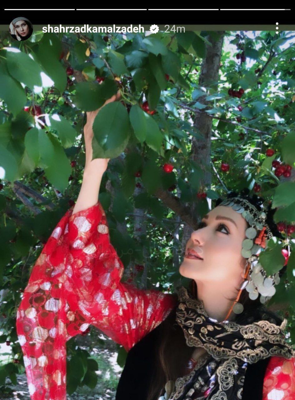عکس جذاب شهرزاد کمال‌زاده با لباس کُردی