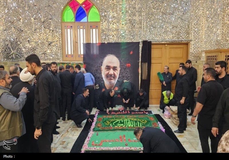 پیکر شهید سلامی در حرم عبدالعظیم آرام گرفت + عکس 2