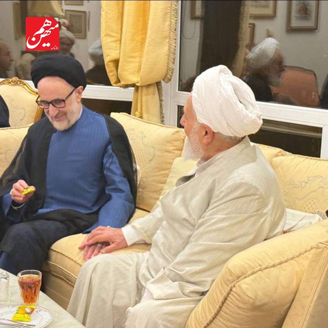 حضور مهدی کروبی و سید محمد خاتمی در منزل اصلاح طلب معروف / ناطق نوری هم آمد + تصاویر 3