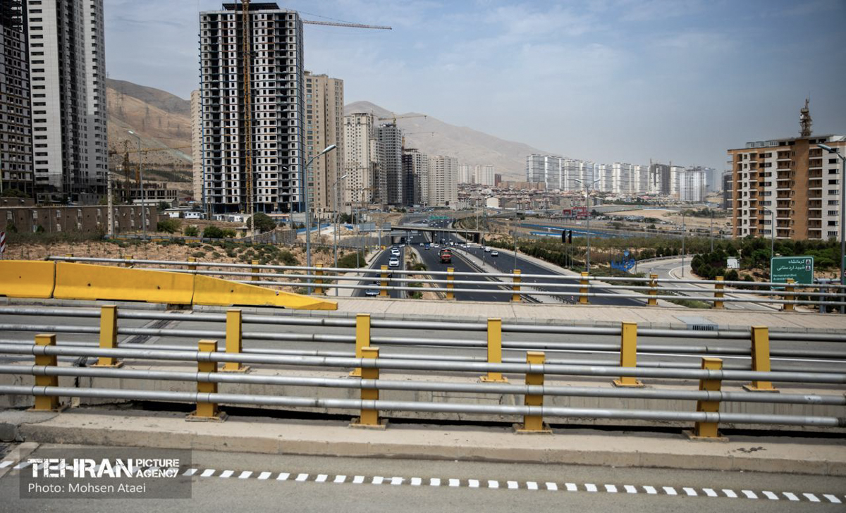 اتصال بزرگراه شهید خرازی به بزرگراه شهید همدانی-عکاس محسن عطائی-آژانس عکس تهران