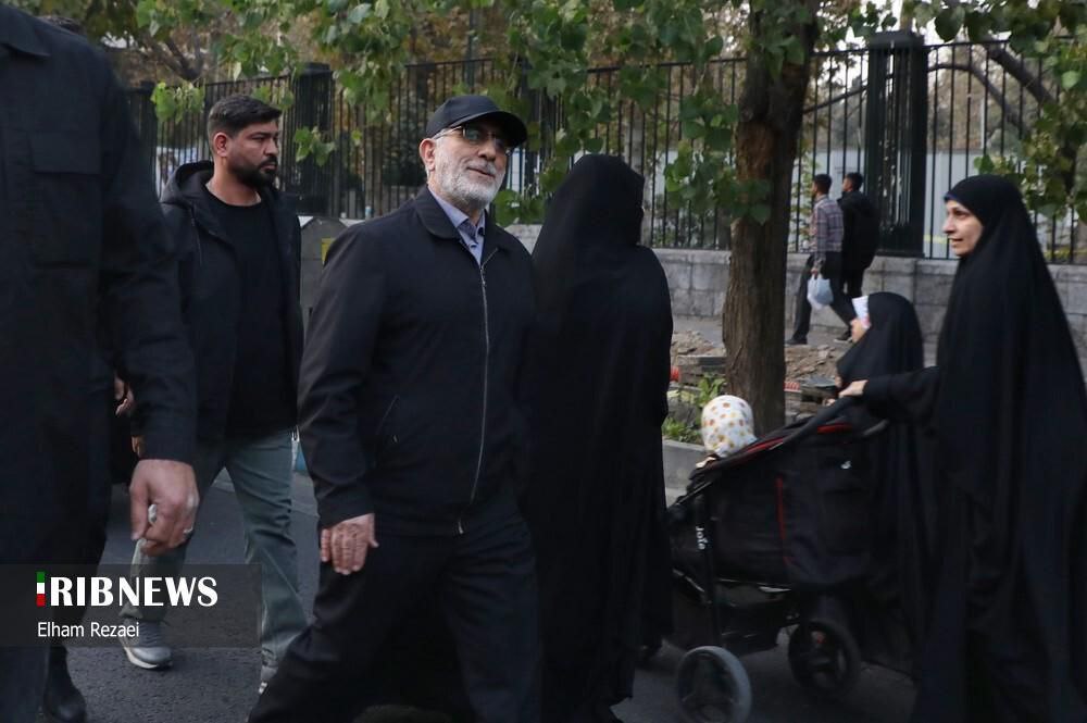 حضور سردار قاآنی در تجمع امروز حجاب + عکس 2