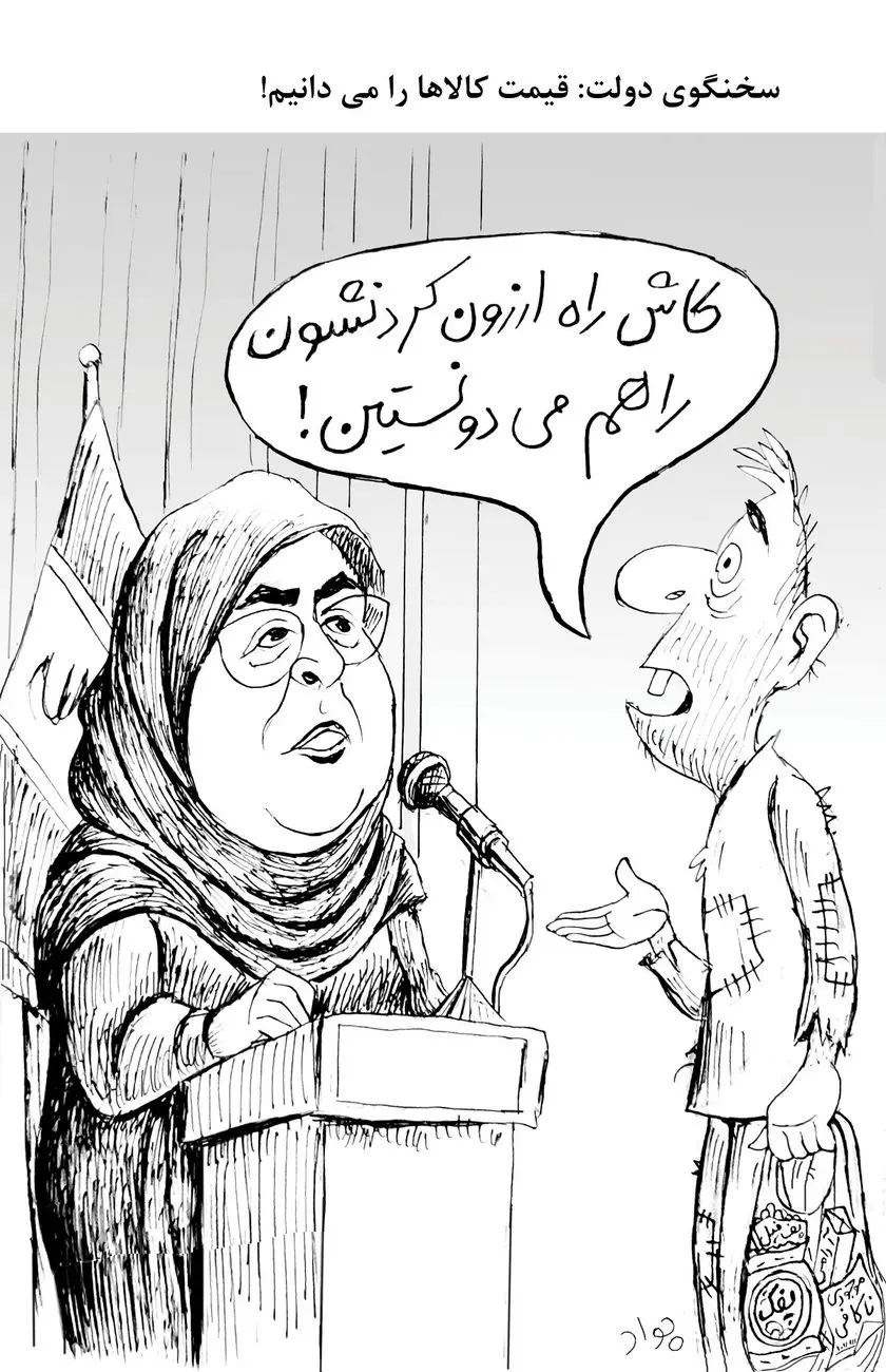 طعنه کاریکاتوری به خانم سخنگو 2