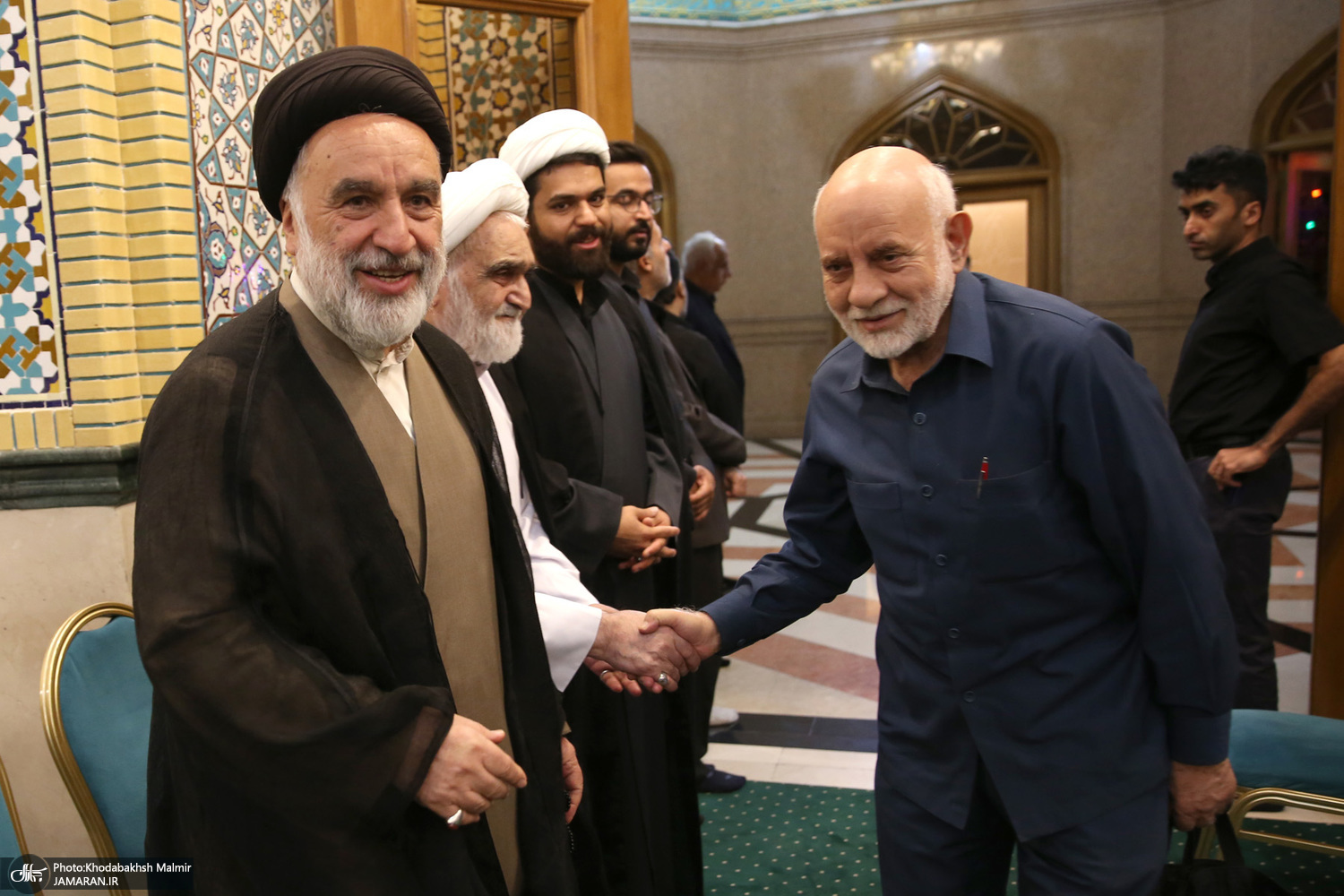 تصاویر هادی خامنهای، وزیر خاتمی و مسیح مهاجری در یک مراسم 6