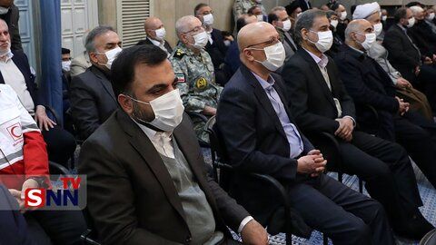 تصاویری از دیدار مسئولان نظام و سفیران کشورهای اسلامی با رهبر انقلاب