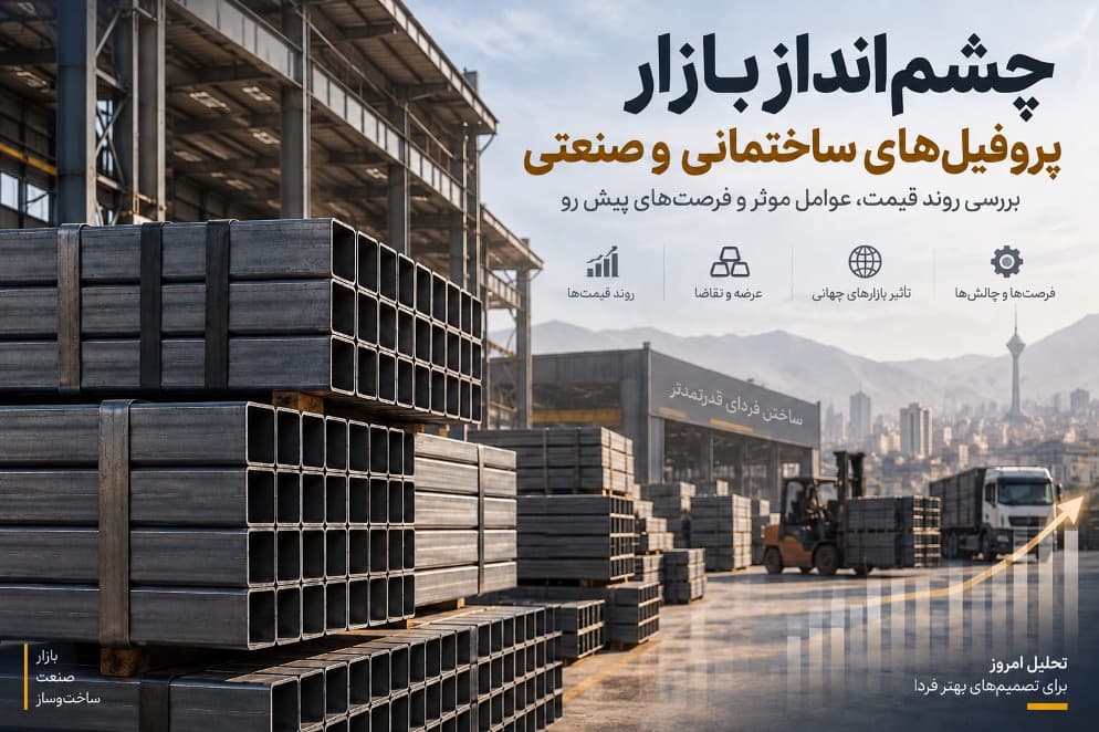 چشم‌انداز بازار پروفیل‌های ساختمانی و صنعتی؛ آیا فروکش تنش‌ها ترمز جهش قیمت را می‌کشد؟