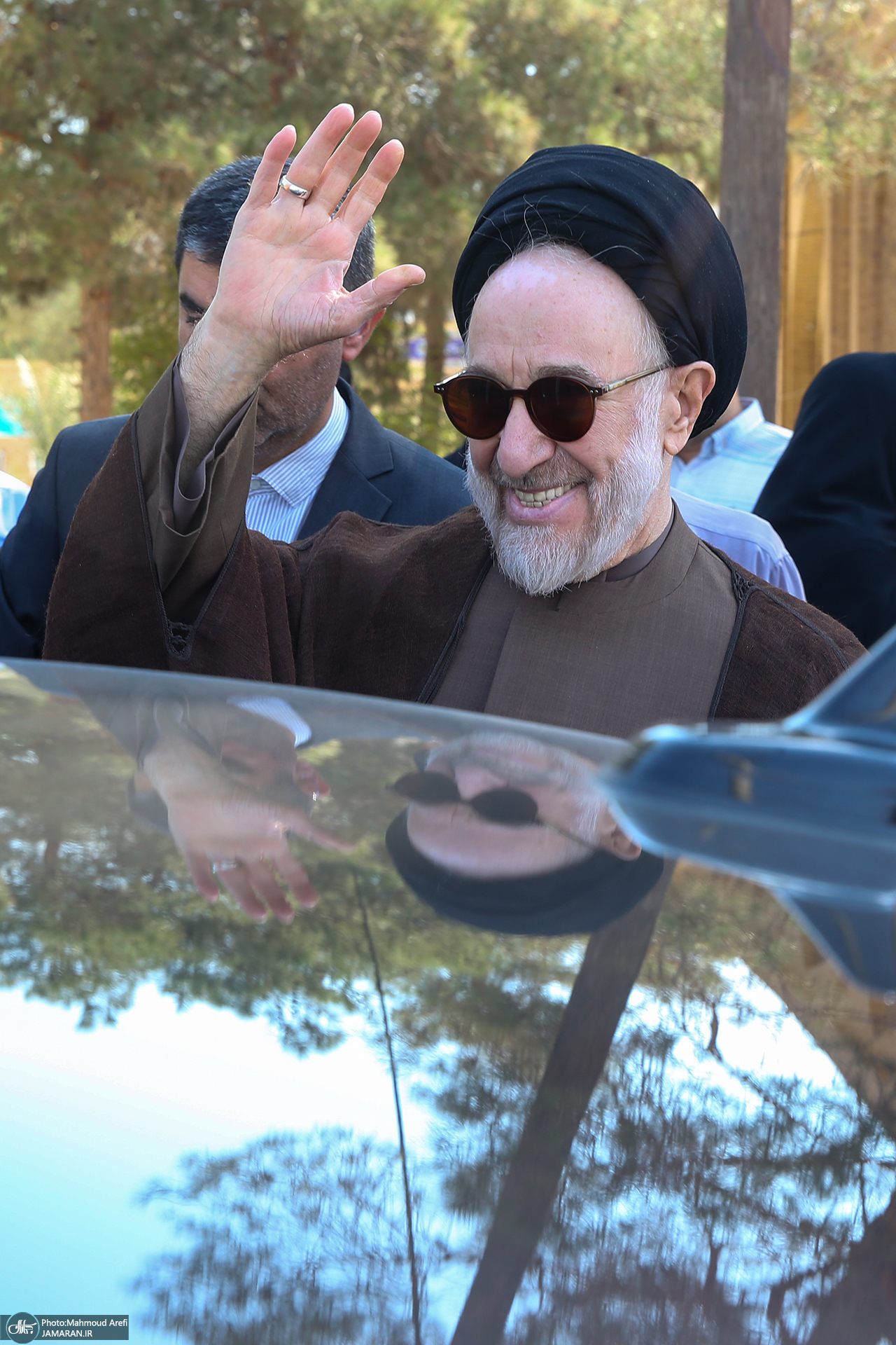 حضور سید محمد خاتمی بر مزار آیت الله سید روح الله خاتمی (ره)+ عکس 6