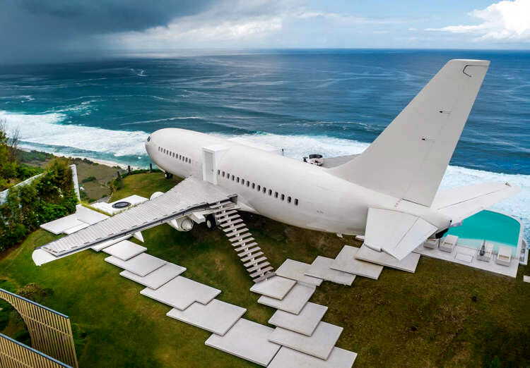 تصویر باورنکردنی از هواپیمای بوئینگی که تبدیل به ویلا شد