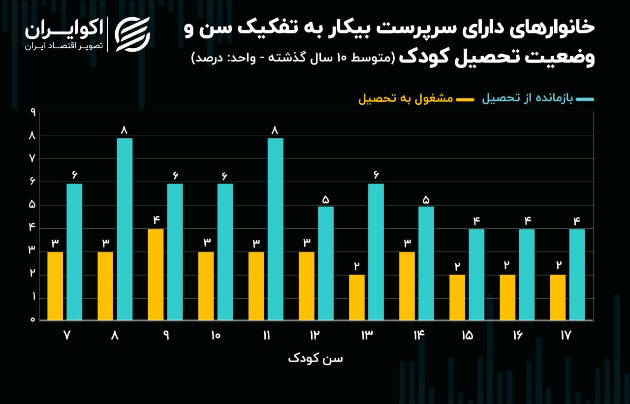 تاثیر عوامل اقتصادی بر بازماندن کودکان از تحصیل + آمار 3