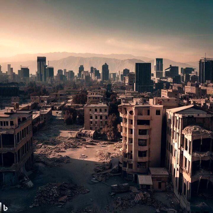 تصاویر ترسناک هوش مصنوعی از تهرانِ 50 سال آینده 3