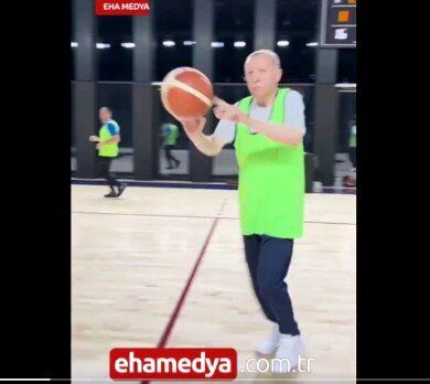 بسکتبال بازی کردن اردوغان در تعطیلات سوژه شد + عکس 2