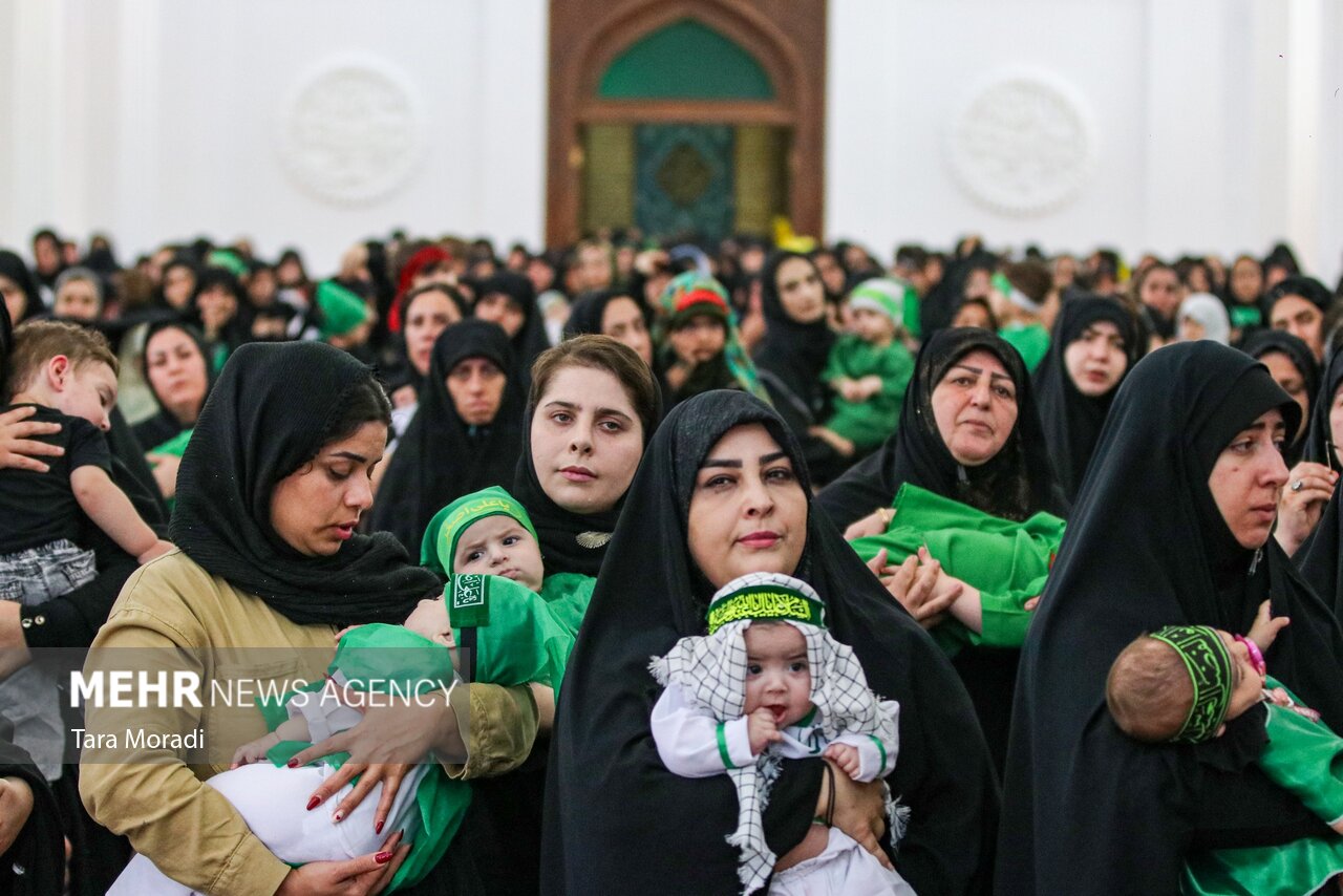 تصاویری جالب از مراسم «شیرخوارگان حسینی» + عکس 3
