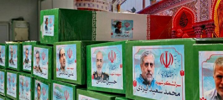 اولین تصاویر از تابوت‌های شهدای جنگ اسرائیل علیه ایران / از سردار سلامی و حاجی زاده تا زهرا برزگر 3