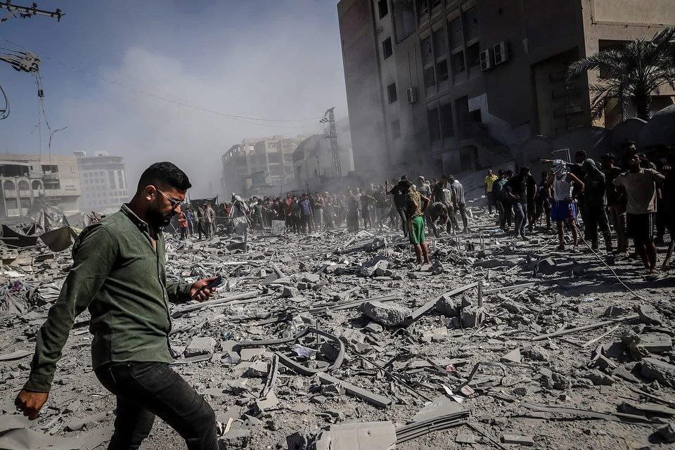 لحظات+وحشتناک+حمله+اسرائیل+به+برج+های+غزه+(3)