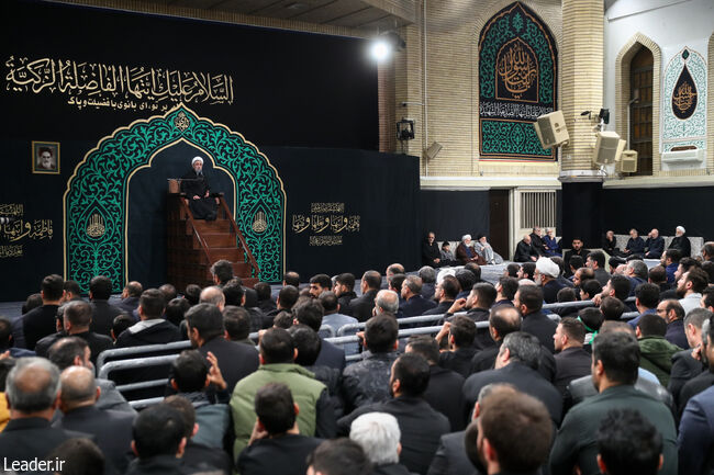 سومین شب عزاداری ایام فاطمیه (س) در حسینیه امام خمینی (ره) با حضور سران قوا + عکس 3