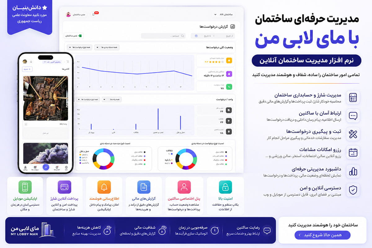 امکانات لازم برای نرم افزار مدیریت ساختمان خوب