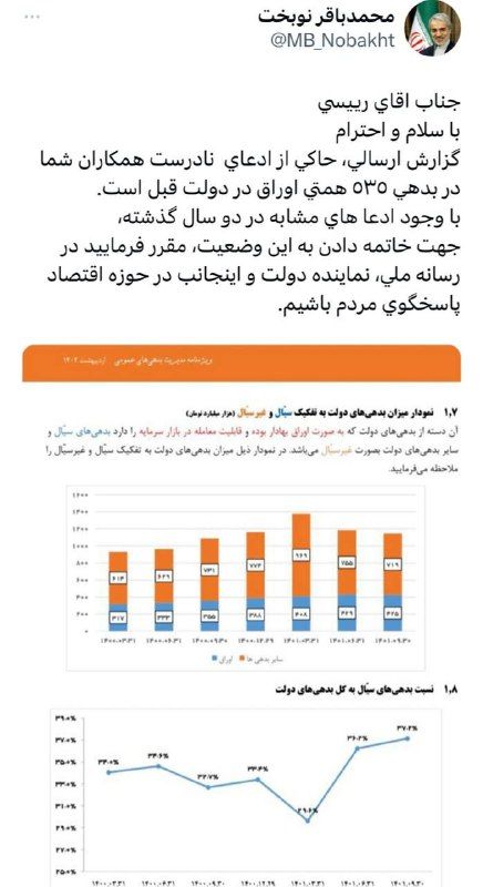 نوبخت دولت رئیسی را به مناظره دعوت کرد 2