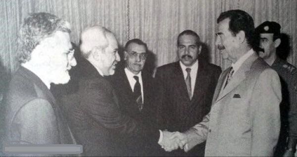 ظریف - صدام حسین