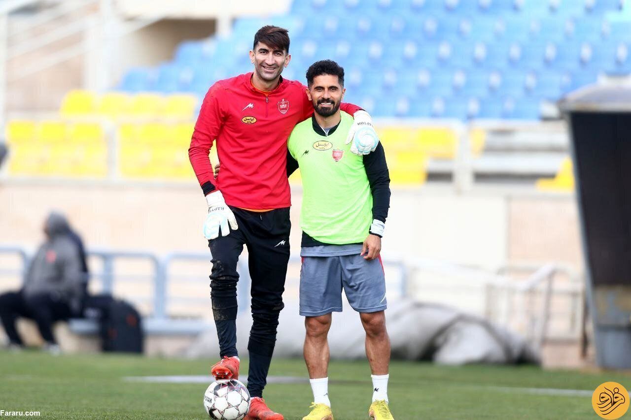 بیرانوند با چهره ای جدید سر تمرین پرسپولیس رفت + عکس 3