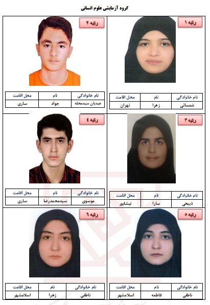 اسامی نفرات برتر کنکور 1404 اعلام شد + تصاویر 4
