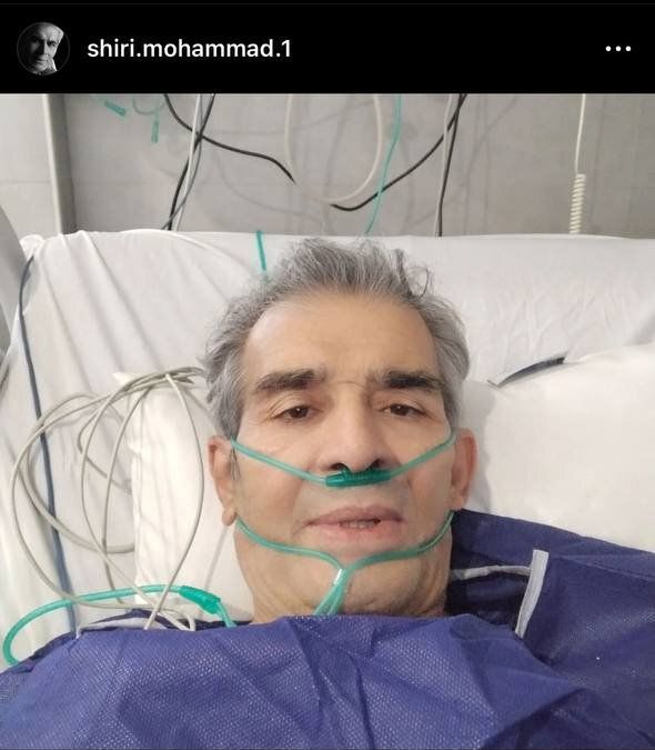 عکس | حال بد آقای بازیگر بر روی تخت بیمارستان
