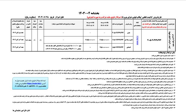 طرح فروش فوری یک محصول ایران‌خودرو دیزل آغاز شد