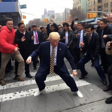 حرکات شگفت‌انگیز ترامپ و بایدن در خیابان