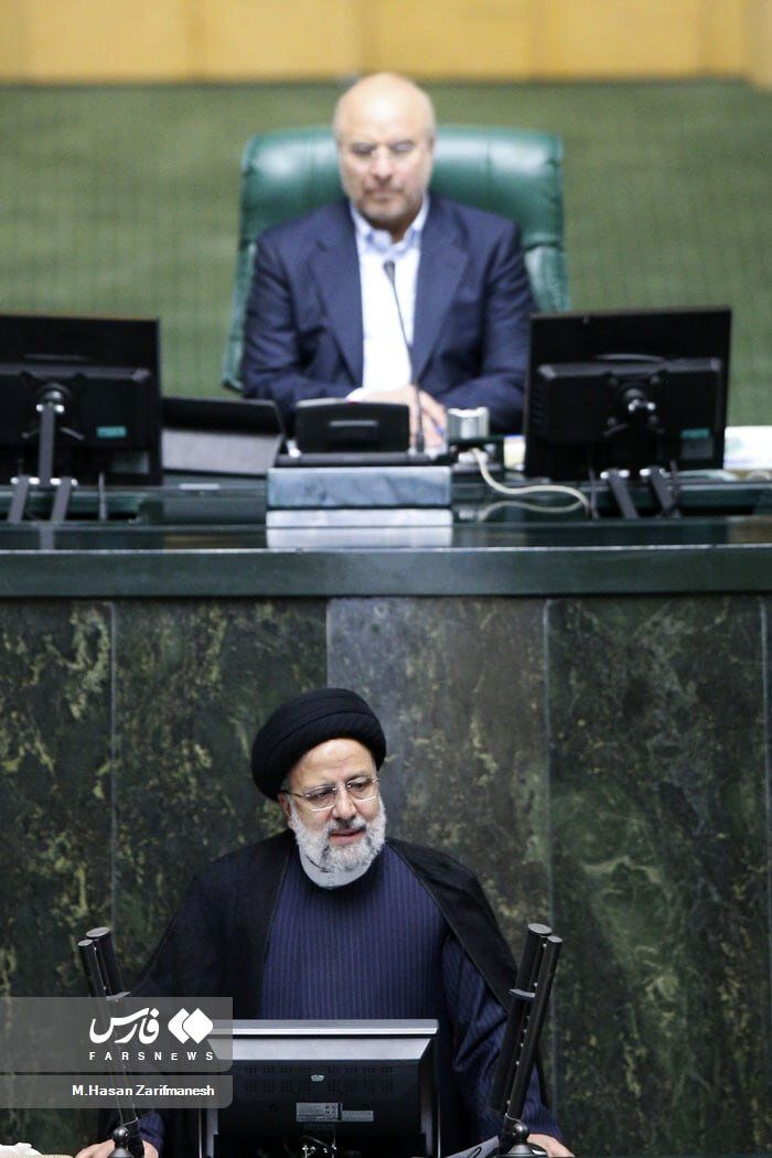 تصویر معنادار خبرگزاری فارس از جلسه امروز مجلس با حضور رئیس‌جمهور