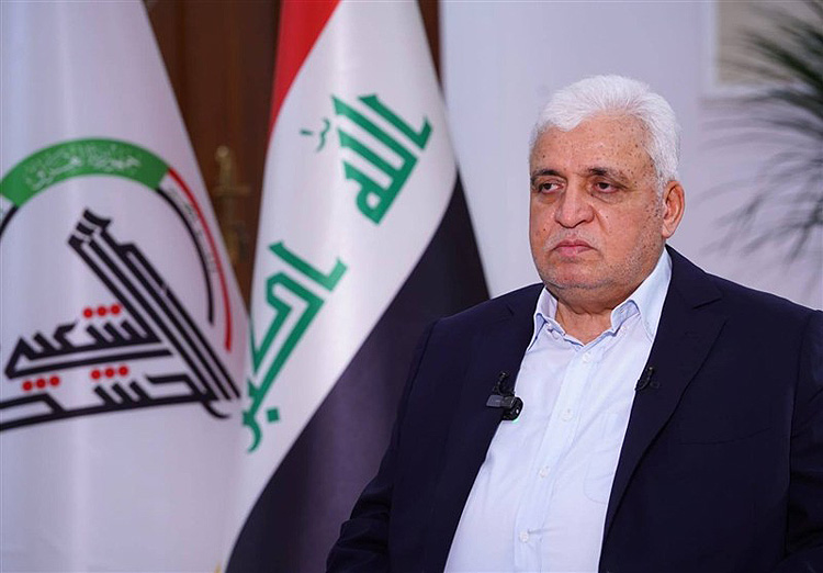 دیدار هیات اعزامی رهبر انقلاب با رئیس حشدالشعبی در عراق