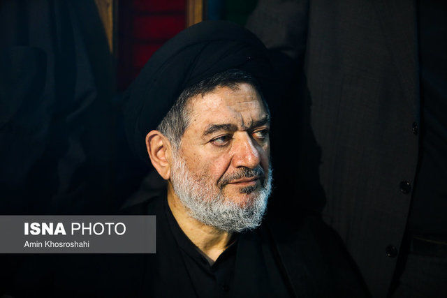 حضور سید هادی خامنه ای در مراسم سالگرد محتشمیپور + عکس
