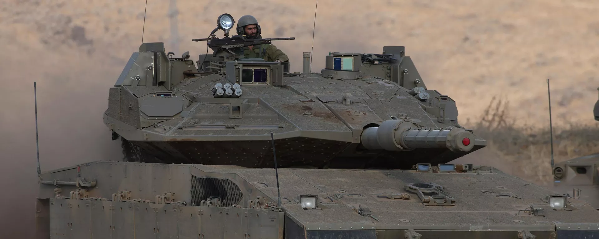 تانک اسرائیلی در نزدیکی غزه - اسپوتنیک ایران , 1920, 27.10.2023