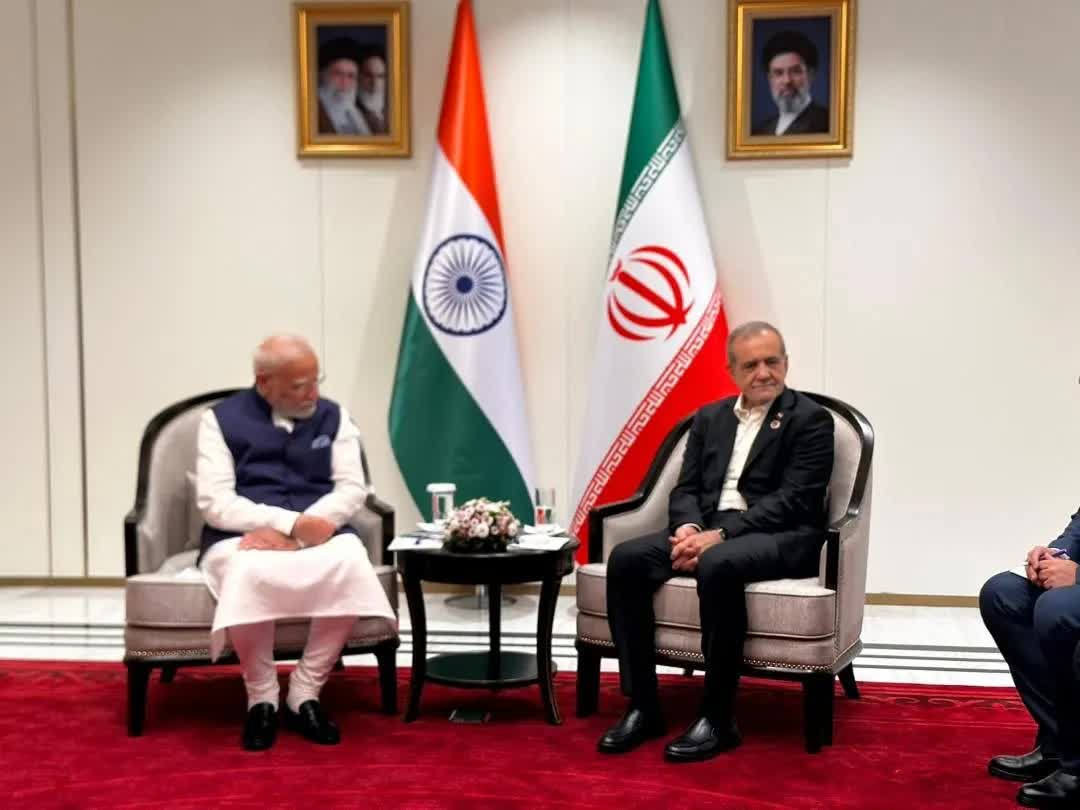 پزشکیان با نخست‌ وزیر هند دیدار کرد
