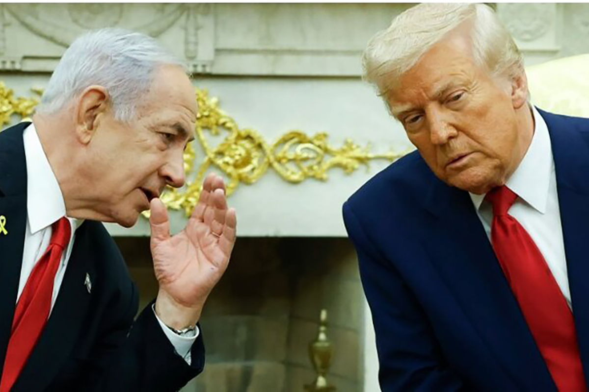 قاب‌هایی از حاشیه راهپیمایی ۱۳ آبان / ترامپ و نتانیاهو دادگاهی شدند