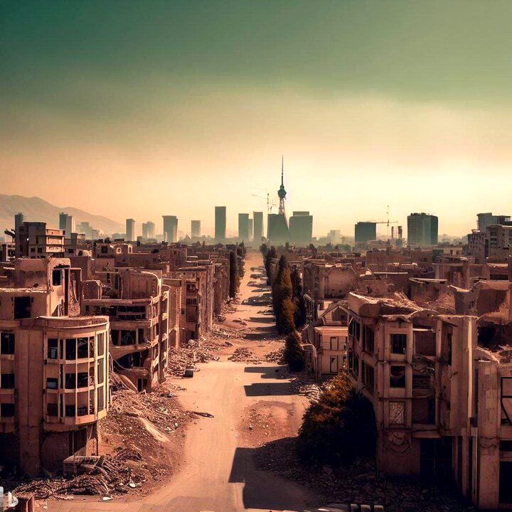 تصاویر ترسناک هوش مصنوعی از تهرانِ 50 سال آینده 4