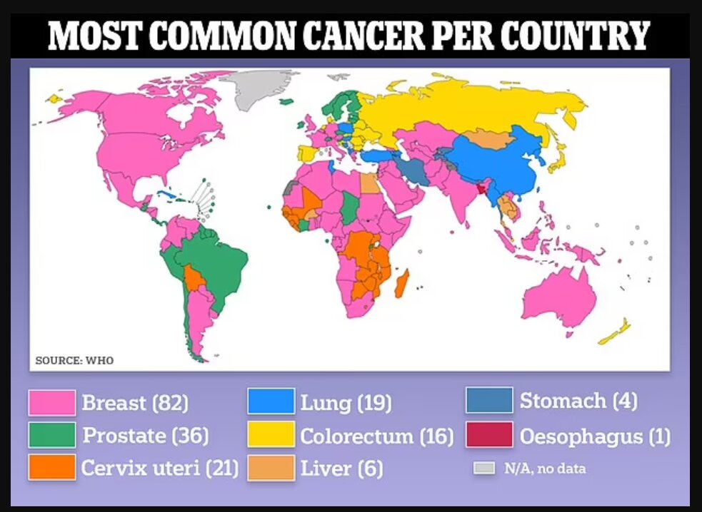 سرطان نقشه