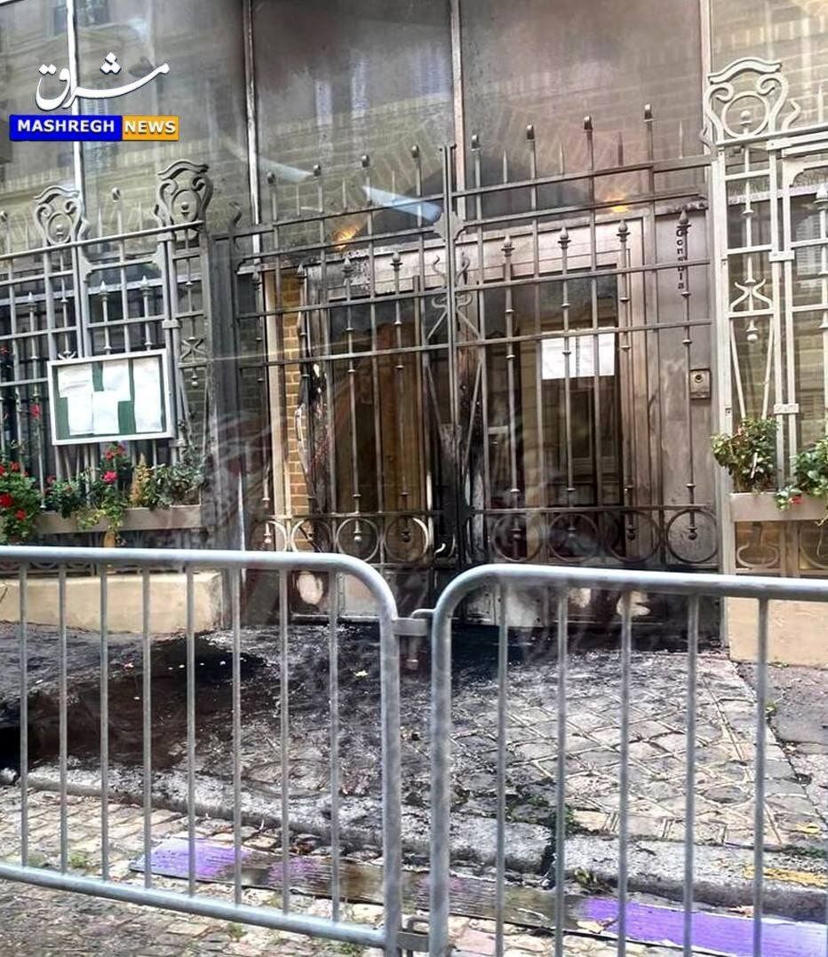 تصویر جدید از حمله به سفارت ایران در فرانسه