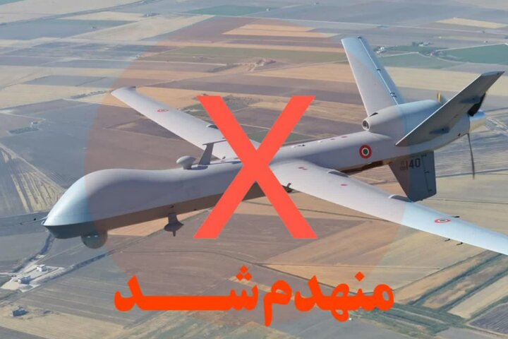 انهدام یک پهپاد متخاصم در آسمان اهواز