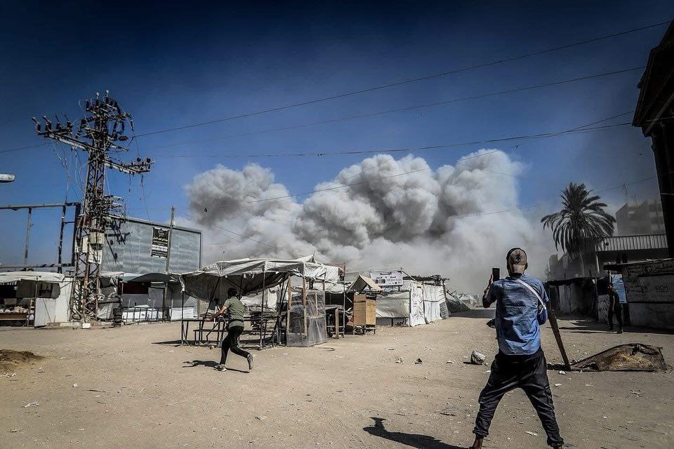 لحظات+وحشتناک+حمله+اسرائیل+به+برج+های+غزه+(4)