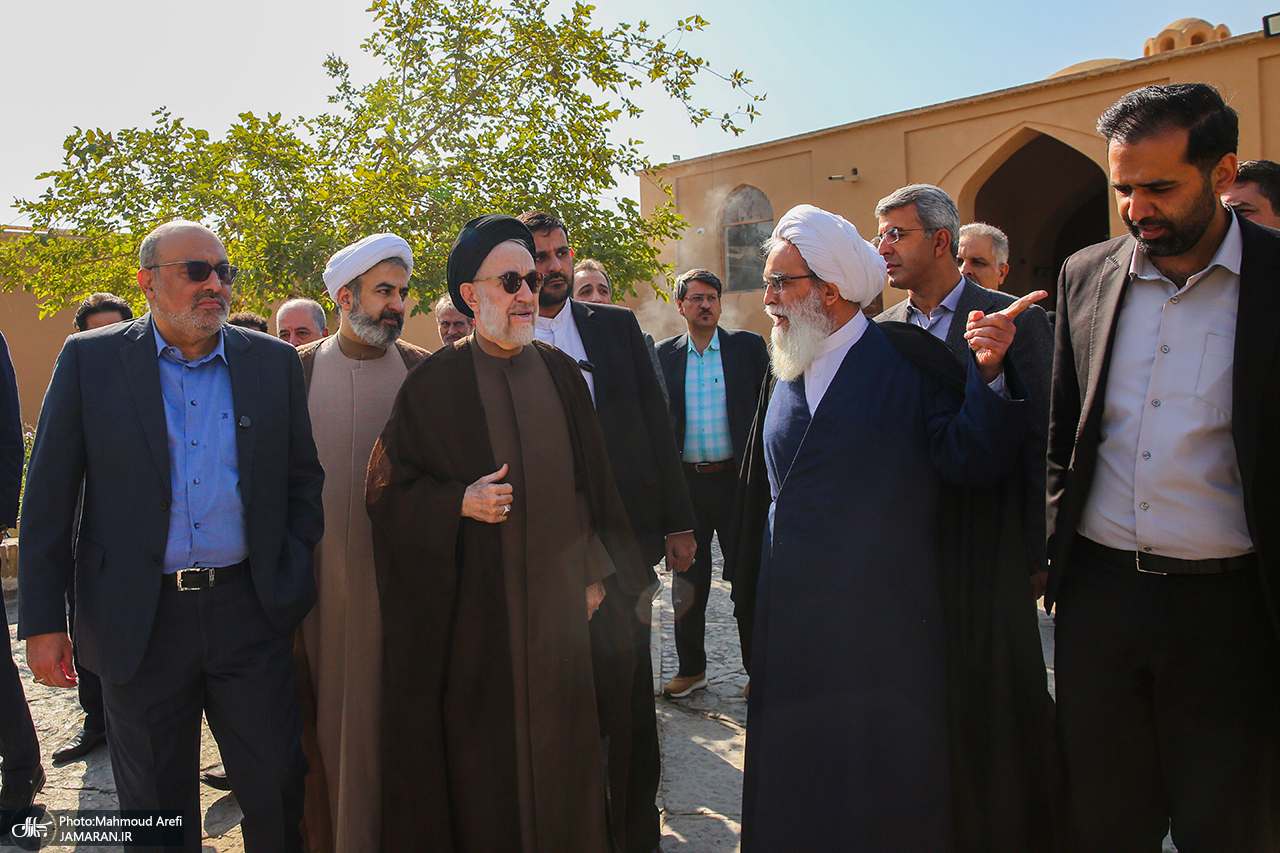 بازدید+سید+محمد+خاتمی+از+باغ+دولت+آباد+یزد