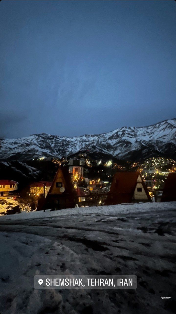 عکس | تصویری رویایی از ارتفاعات برفی شمشک تهران شبیه سوئیس