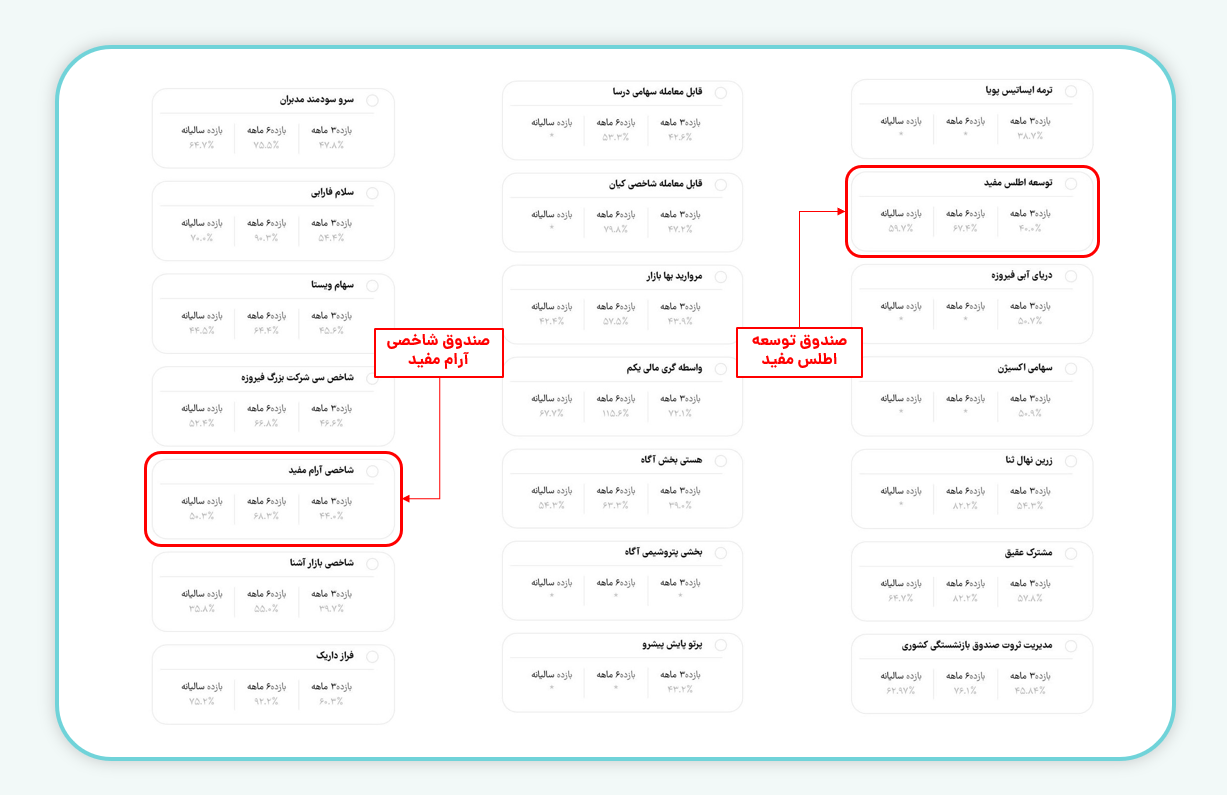 صندوق‌های سهامی قابل انتخاب برای نوزادان