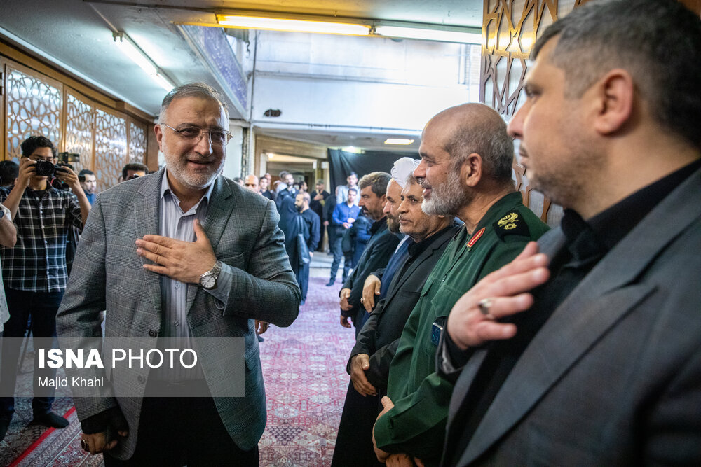 حضور فرماندهان ارشد نظامی در مراسم چهلم شهید سرلشکر باقری / سردار قاآنی همنشین فرمانده کل سپاه شد + تصاویر 4