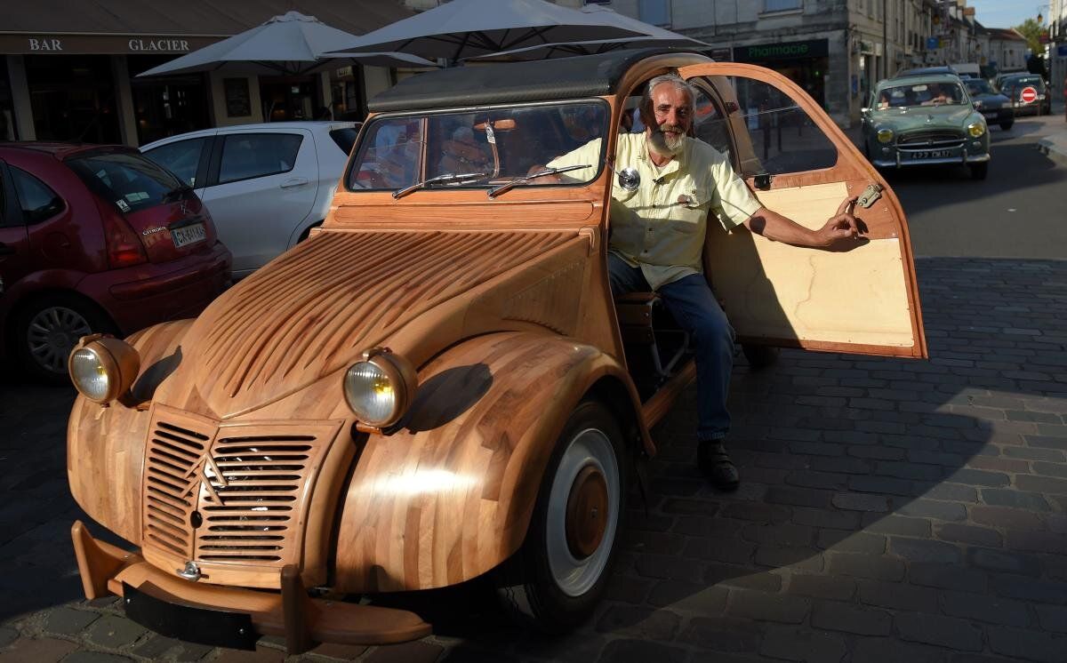 خودروی سیتروئن ساخته‌شده از چوب با قیمت ۲۲۵ هزار دلار فروخته شد/ عکس