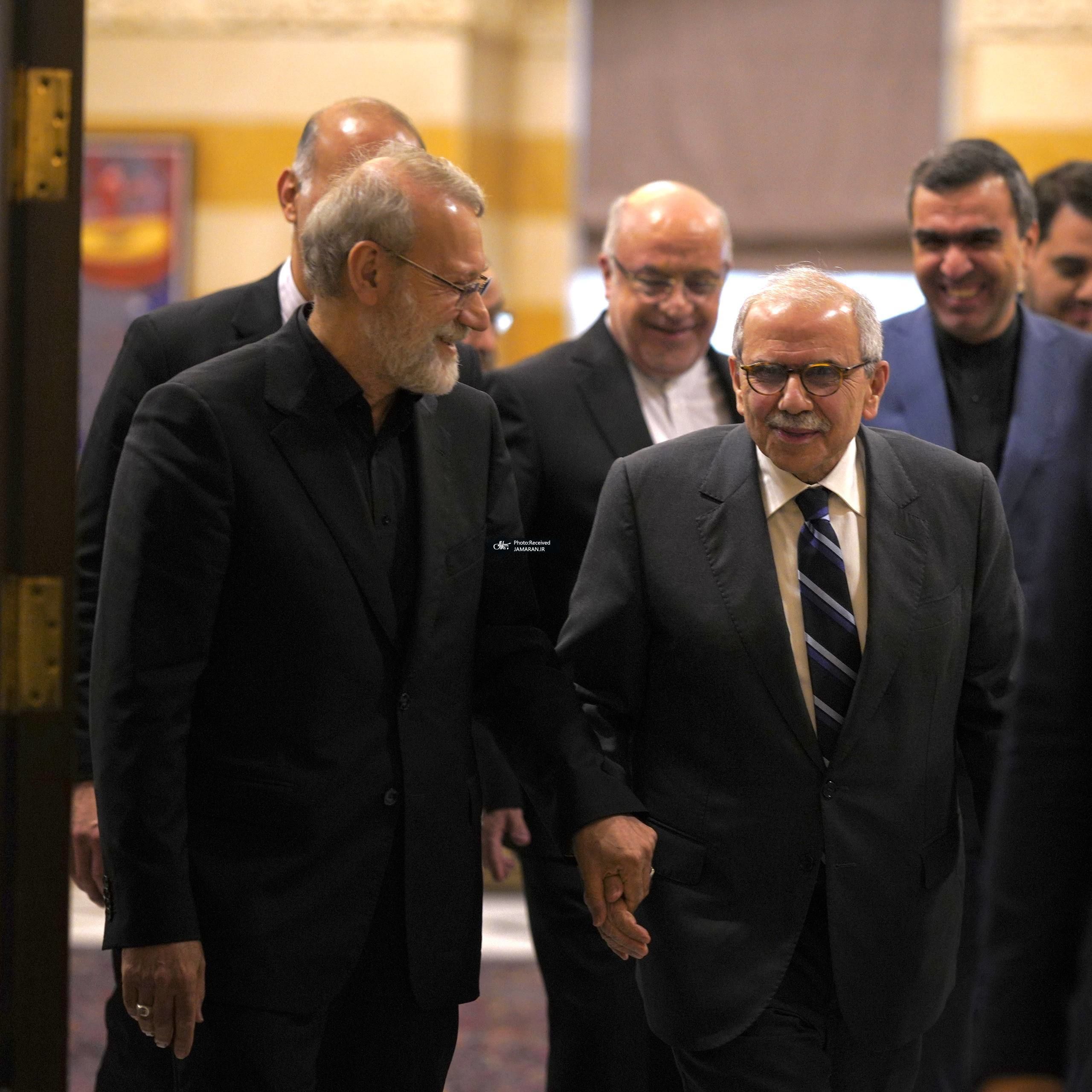 لاریجانی و نواف سلام