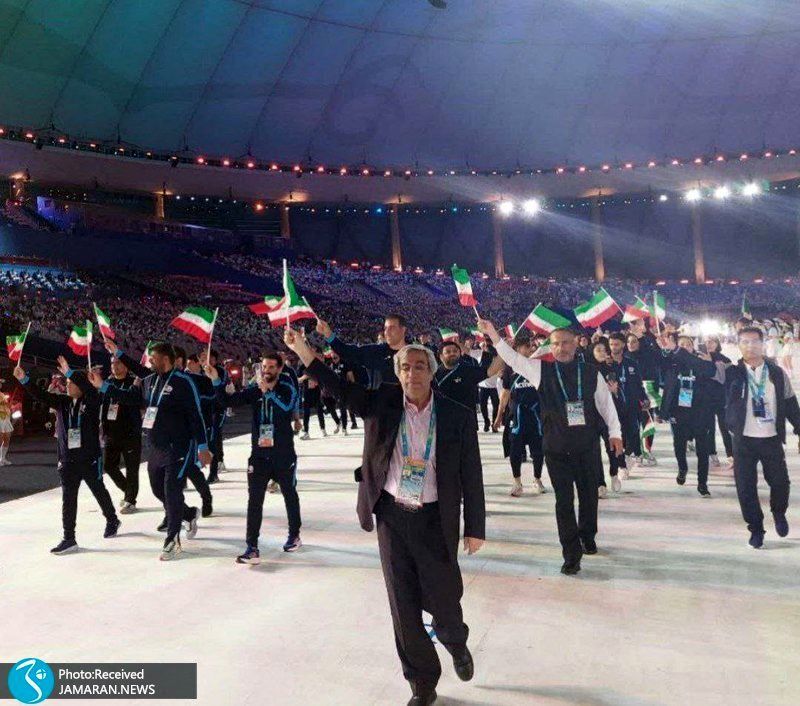 رژه کاروان ایران در یونیورسیاد