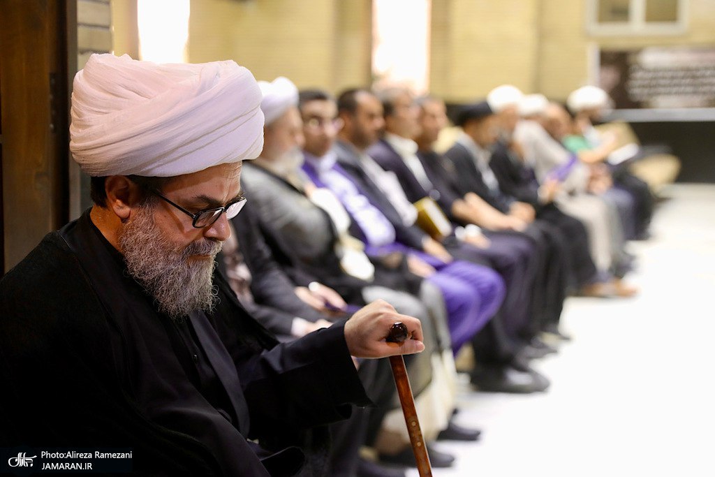 حضور سید حسن خمینی در مراسم بزرگداشت همسر مرحوم آیت الله راستی کاشانی (ر0)+ تصاویر 7