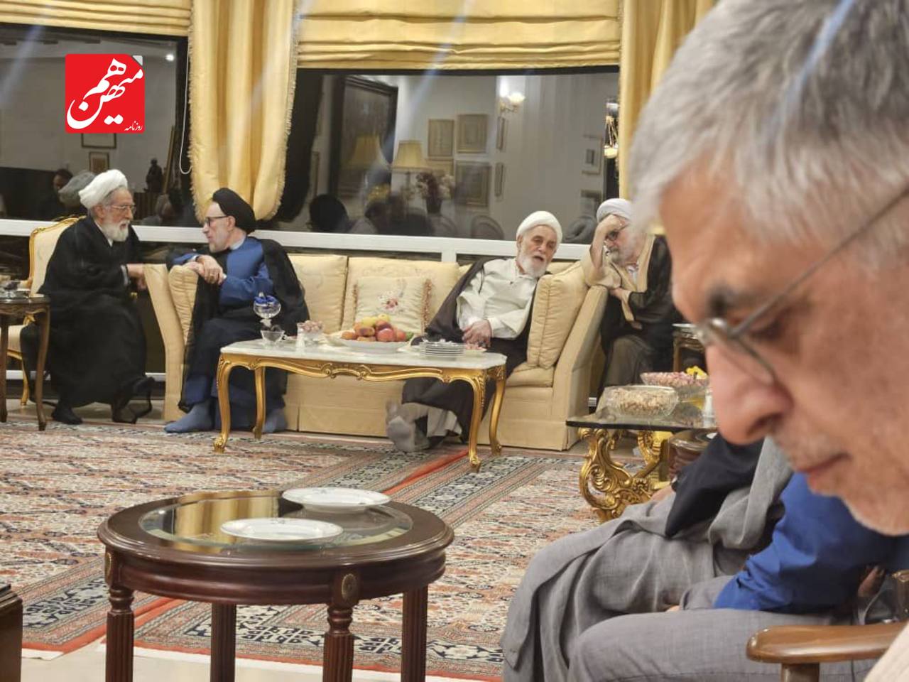 حضور مهدی کروبی و سید محمد خاتمی در منزل اصلاح طلب معروف / ناطق نوری هم آمد + تصاویر 2