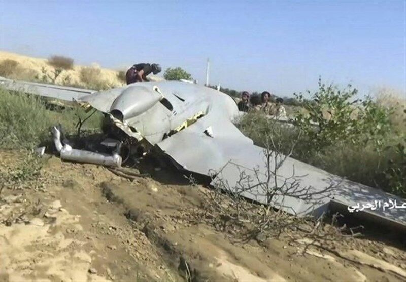 انهدام پهپاد ائتلاف سعودی در غرب یمن
