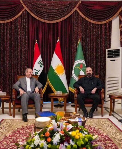 گفت و گوی رئیس حزب اتحادیه میهنی کردستان عراق با سفیر ایران در بغداد
